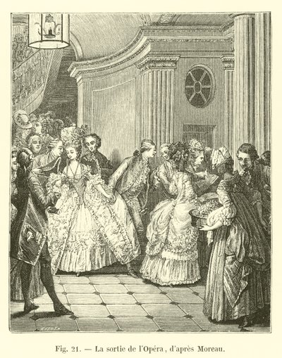 Forlater operaen, etter Moreau av French School