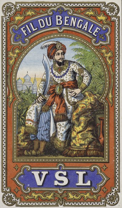 Etikett for Bengal-tråd av French School