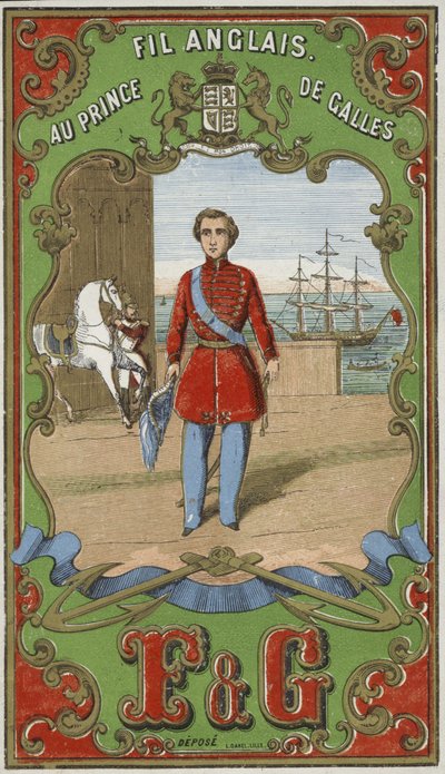 Etikett for engelsk tråd av French School