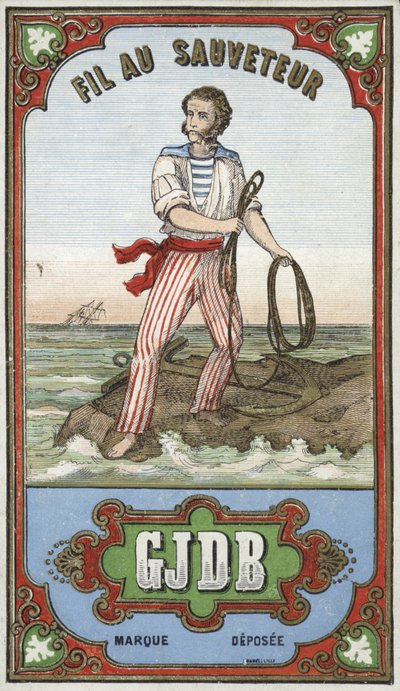 Etikett for Rescuers tråd av French School