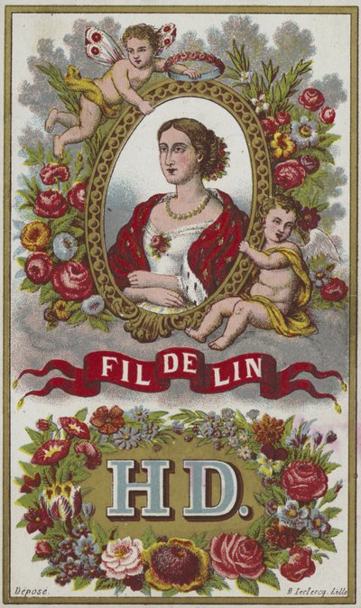 Etikett for lintråd av French School