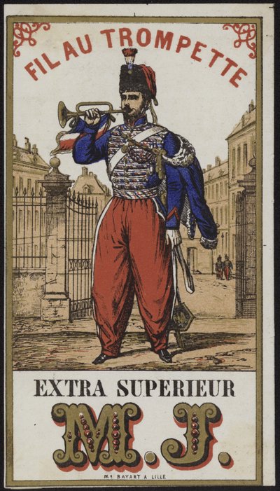 Etikett for trompetisttråd av French School