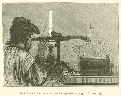 Offentlig laboratorium, Spektroskopet (gravering) av French School