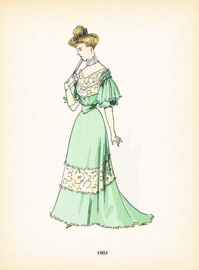 Damemote, 1901 av French School