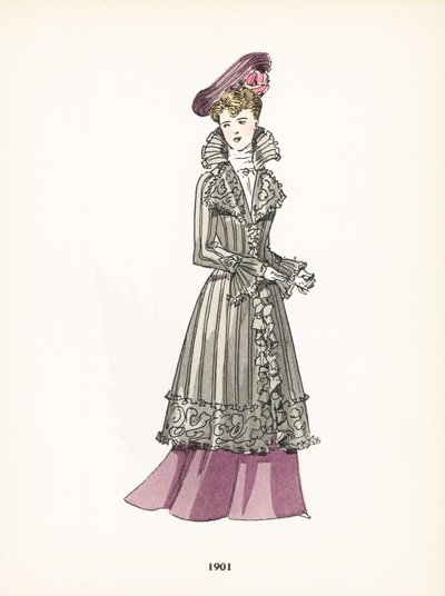 Damemote, 1901 av French School