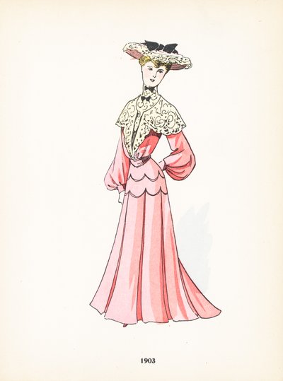 Damemote, 1903 av French School