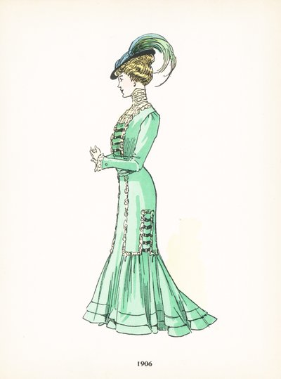 Damemote, 1906 av French School
