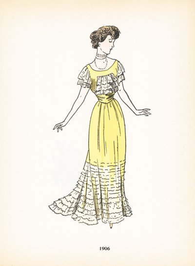 Damemote, 1906 av French School
