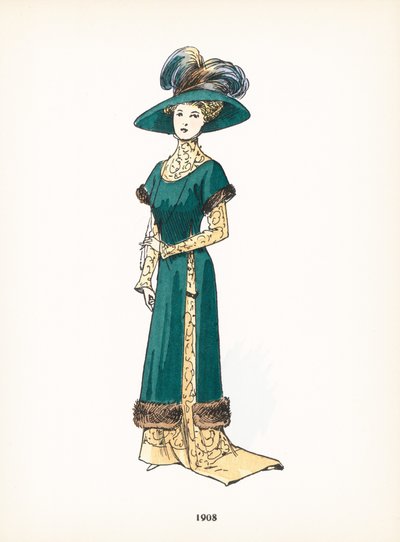Damemote, 1908 av French School