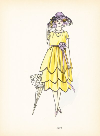 Damemote, 1919 av French School