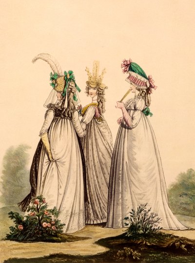 Dameklær - Modes Anglaises, 1795 av French School