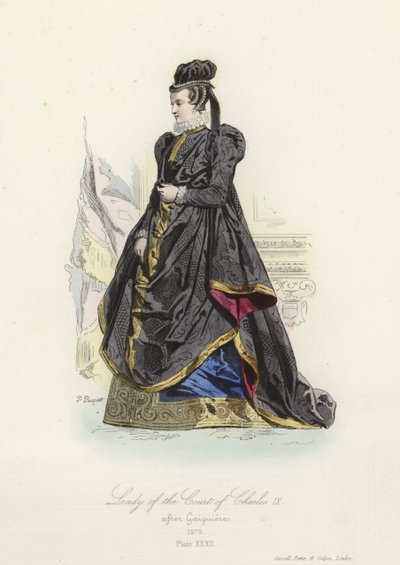 Dame ved hoffet til Charles IX av Frankrike av French School