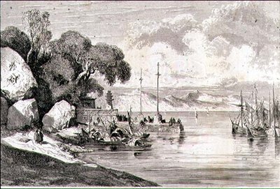 Landing Stage i Macao, Kina av French School