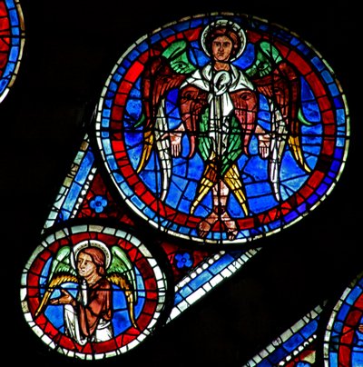 Siste dom: en seraf og en engel (w143) av French School