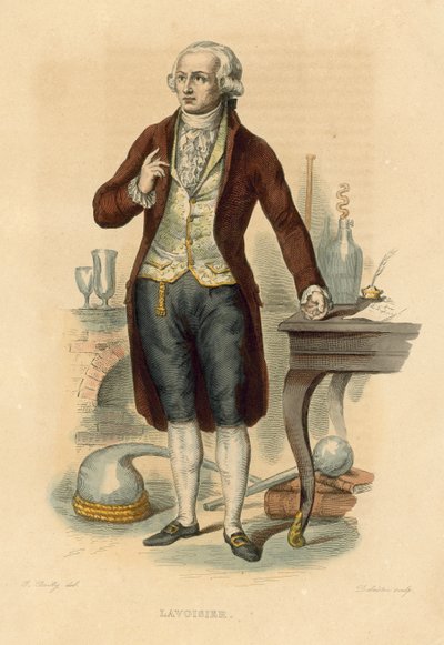 Lavoisier (farget gravering) av French School