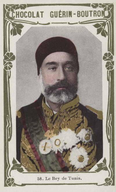 The Bey of Tunis (farget bilde) av French School