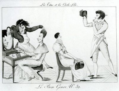 Le Bon Sjanger - Titus og cache-galskap, 1812 av French School