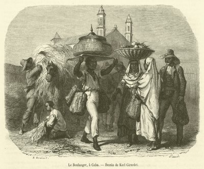 Le Boulanger, et Cuba (gravering) av French School
