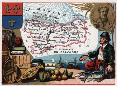 Le Calvados (14) Basse Normandie (Nedre Normandie), Frankrike. Portrett av Jules Sebastien Cesar Dumont d