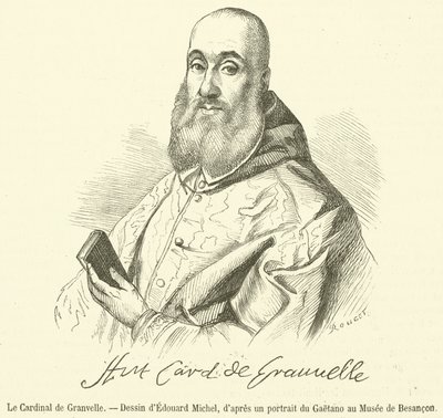 Kardinal de Granvelle (gravering) av French School