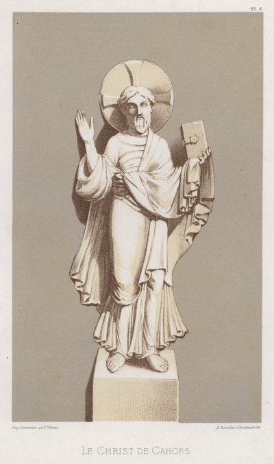 Kristus av Cahors (farge litho) av French School