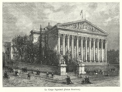 Lovgivende organ, Palais Bourbon (gravering) av French School