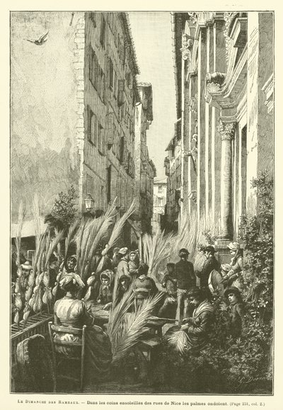 Palmesøndag (gravering) av French School
