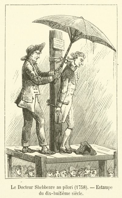 Doctor Shebbeare in the pillory, 1758, Trykk fra det attende århundre av French School