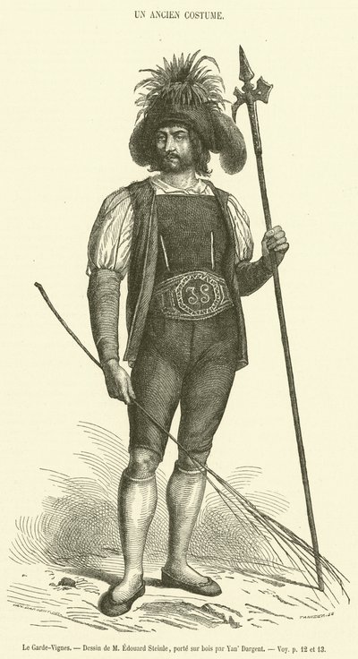 The Vinekeeper (gravering) av French School