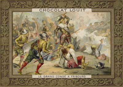 Le Grand Conde i slaget ved Freiburg, 1644 av French School