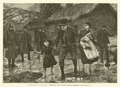 The Martyrdom Of Ireland (gravering) av French School