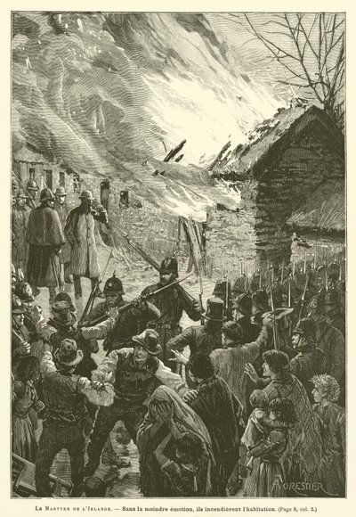 The Martyrdom Of Ireland (gravering) av French School
