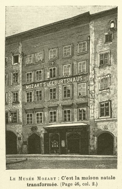 Le Musee Mozart (gravering) av French School