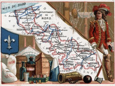 Le Nord (59), Nord Pas De Calais (Nord-Pas de Calais), Frankrike. Portrett av Jean Bart (Jan Bart eller Jan Baert av French School