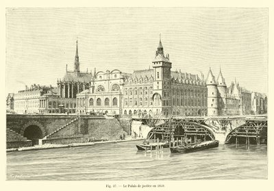 Tinghuset i 1859 av French School