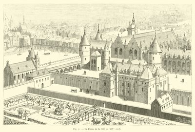 The Palace of the City på 1300-tallet av French School
