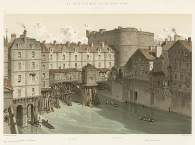 Petit-Chatelet og Petit-Pont, 1717 av French School