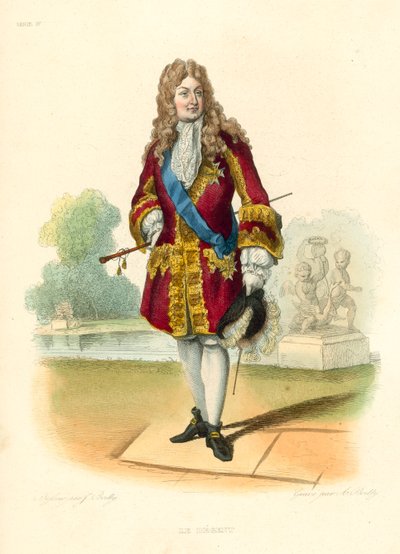 Le Regent (farget gravering) av French School