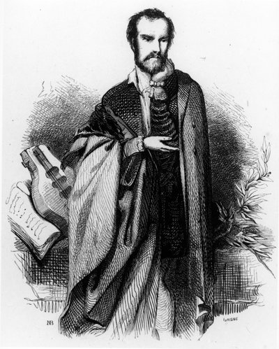 Le Tasse, frontispice til Jerusalem Levert av Torquato Tasso, 1841-utgaven av French School