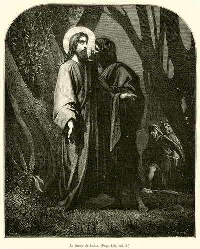 The Kiss of Judas (gravering) av French School