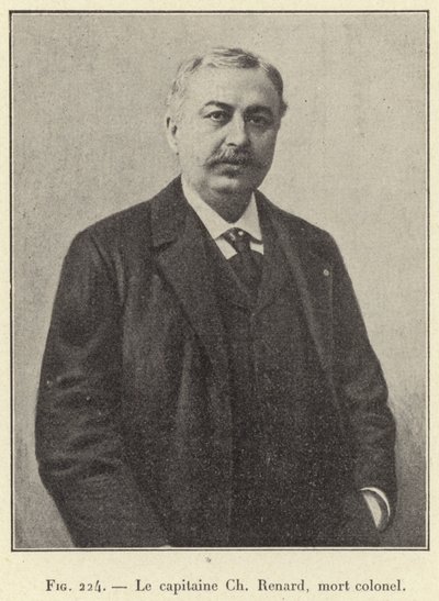 Kaptein Ch Renard, død oberst (gravering) av French School