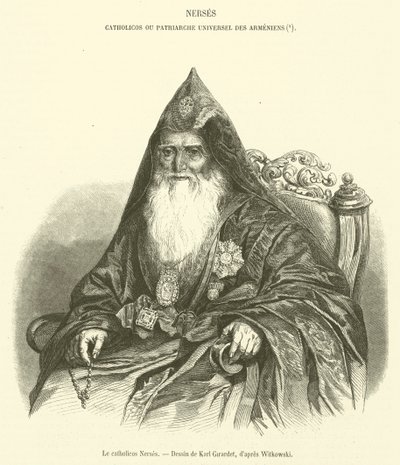 Le catholicos Nerses (gravering) av French School