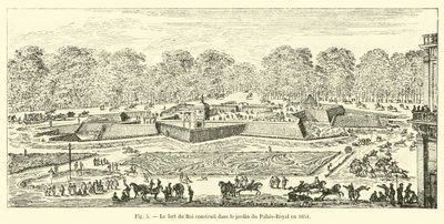 Fort du Roi bygget i hagen til Palais-Royal i 1651 av French School