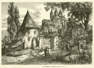 Munken av Melk (gravering) av French School