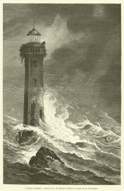 Hazard's Lighthouse (gravering) av French School