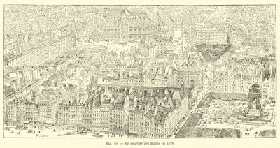 Halles-distriktet i 1849 av French School