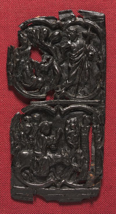 Lederpaneel, ca. 1350-1400 von French School