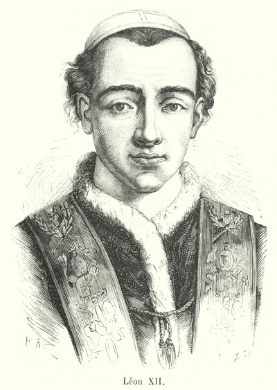 Leon XII (gravering) av French School
