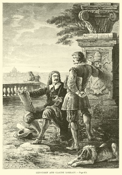 Lepoussin og Claude Lorrain av French School
