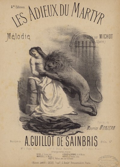 Les Adieux du Martyr von French School